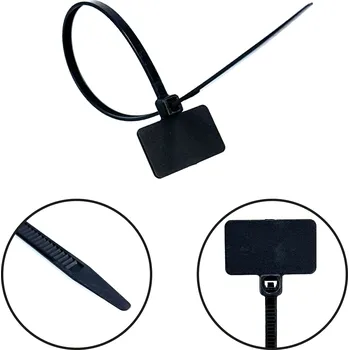 SVX Označovací štítek s páskou černý - 3,6x220mm