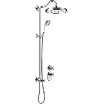 Sprchový set Tres Monoclasic sprchová sada pod omítku s termostatem s dešťovou sprchou chrom 242.352.03