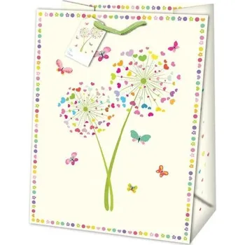 Dárková taška Taška dárková Jumbo matt 44,5 x 33 x 13,7cm TJ - motiv barevná pampeliška