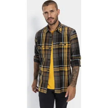 Pánská košile KOŠILE CAMEL ACTIVE FREIZEITHEMD 1/1 ARM CUMIN YELLOW