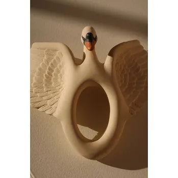 Dětské kousátko Konges Sløjd TEETHER SWAN KS102123 bílá 00X, vel. ONE SIZE