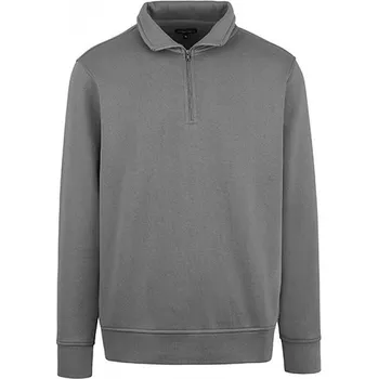 Pánská mikina HRM Měkká prémiová unisex mikina s krátkým zipem Barva: šedá kovová, Velikost: 3XL HRM904