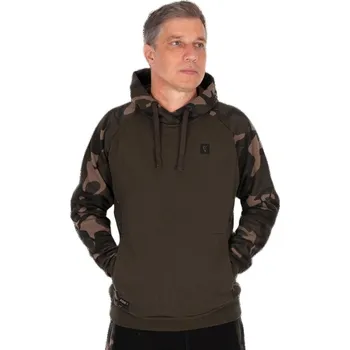 Rybářské oblečení Mikina Fox Pullover Premium 310 Hoodie Khaki/Camo Velikost XXXL