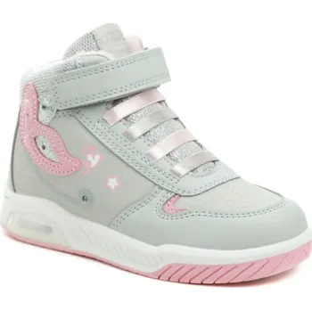 Dívčí obuv American Club ES161-24 šedo růžové dívčí zimní blikací boty EUR 34