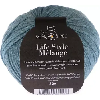 Příze Schoppel wolle Life Style melange 5171M Smaragd (Příze Life Style melange 5171M Smaragd)