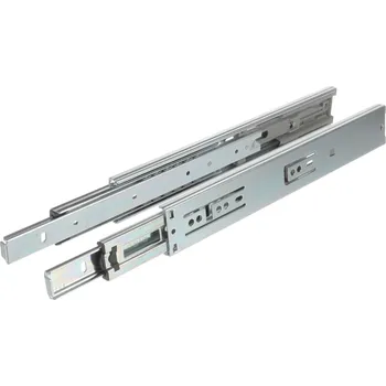 Nábytkové kování Interex Ložiskový výsuv s tlumením EURO 45 mm / Nikl 300 mm