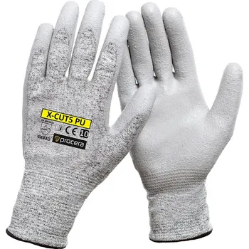 Pracovní oblečení Procera X-CUT5 PU Pracovní protipořezové rukavice 09 X-CUT5 09