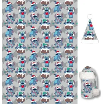 Polštář Deka s vánoční čepičkou Lilo a Stitch 110x140cm