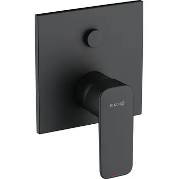 Vodovodní baterie Kludi Pure&Style vanová baterie pod omítku černá 407593975