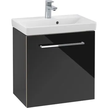 Koupelnový nábytek Villeroy & Boch Avento skříňka 53x35.2x51.4 cm pod umyvadlo závěsná černá A88801B3