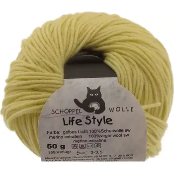 Příze Schoppel wolle Life Style 6860 Gelbes light (Příze Life Style 6860 Gelbes light)