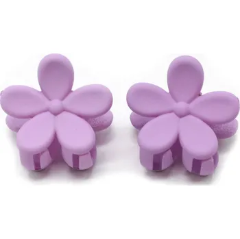 Skřipečky do vlasů - kytičky, 2 ks Barva: fialová