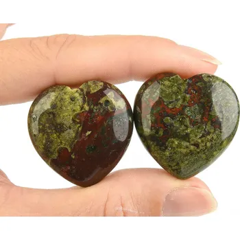 Přírodní kámen Dračí kámen hladké srdce 3cm