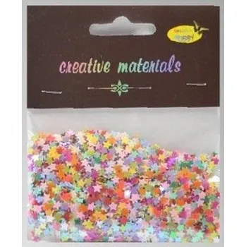 Elementy z folii gwiazdki pastelowe 20g