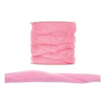 Příze Vlna růžová polyesterová příze 3 m