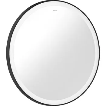 Hansgrohe Xarita Lite S zrcadlo 70x70 cm kulatý s osvětlením černá 54966670
