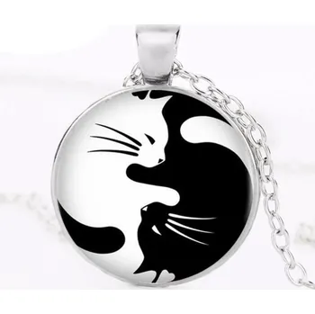 Růženec Woodrow Přívěsek Jin Jang s kočkou - Kočka GL2516 * amulet