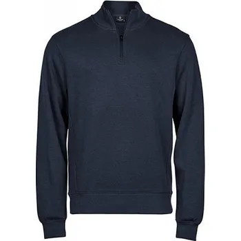 Pánská mikina Tee Jays Teplá mikina s krátkým zipem se žebrovanou strukturou z interlock pleteniny Barva: modrá námořní, Velikost: 3XL TJ5506