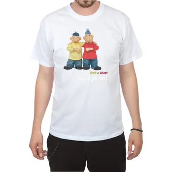 Tričko - Pat a Mat - Gesto a je to - bílé - L