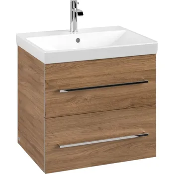 Koupelnový nábytek Villeroy & Boch Avento skříňka 58x45.2x51.4 cm pod umyvadlo závěsná dub A88900RH