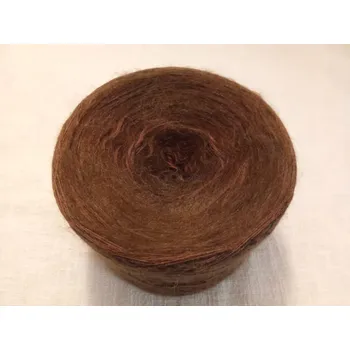 Příze Čokoládová poleva merino 3-nitka 1000m s mohérovou nitkou (Merino klubko Čokoládová poleva )