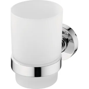 Držák na kartáček Ideal Standard IOM kelímek na čištění zubů bílá-chrom A9120AA