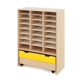 Zahradní úložný box Skříň X + truhla - CLASSICAL Žlutá