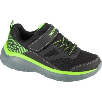 Chlapecké tenisky Černo-zelené dětské tenisky Skechers Boundless 403718L-BKLM Velikost: 28