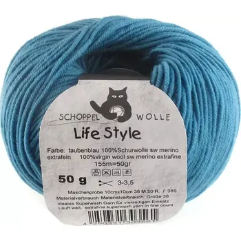 Příze Schoppel wolle Life Style 4653 Taubenblau (Příze Life Style 4653 Taubenblau)