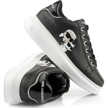 Dámské tenisky TENISKY KARL LAGERFELD KAPRI TWIN NFT LO LACE BLACK LTHR