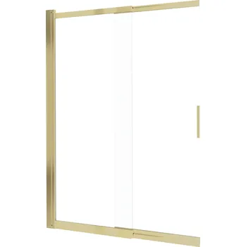 Vanová zástěna Deante Prizma vanová zástěna 98.1 cm dvoudílný zlatá kartáčovaný/čiré sklo KTJ_R73R