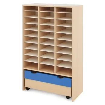 Zahradní úložný box Skříň XL + truhla - CLASSICAL Modrá