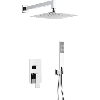 Sprchový set KFA Armatura Logon sprchová sada pod omítku s dešťovou sprchou chrom 5139-501-00
