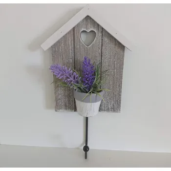 Ramínko Prodex Import Dřevěný věšák domeček Provence