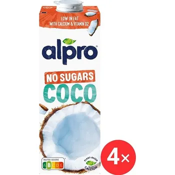Iontový nápoj Alpro kokosový nápoj neslazený 4 x 1l