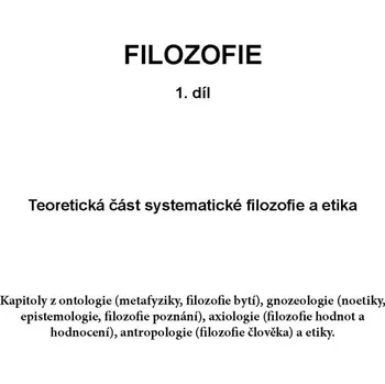 Umění FILOSOFIE - 1. díl
