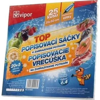 Vipor sáček HDPE zamrazovací 35x50,25ks transparentní