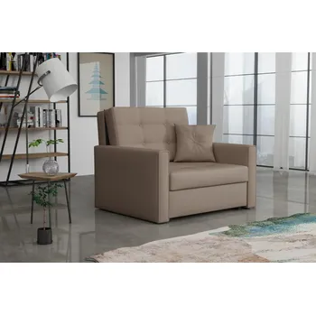 Křeslo Nábytek PEGAS s.r.o. Rozkládací křeslo Vivian Lux I Soft světle hnědá