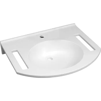 Geberit Publica umyvadlo 60x55.5 cm klasický pro osoby se zdravotním postižením bílá 402160016