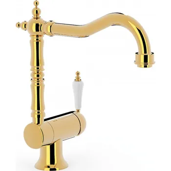 Vodovodní baterie Tres Abatible umyvadlová baterie stojící zlatá 242.334.01.OR