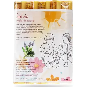 Medosviecky DĚTSKÉ TĚLOVÉ SVÍCE ŠALVĚJ 10KS