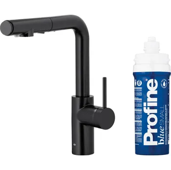 Vodovodní baterie KFA Armatura Duero kuchyňská baterie s filtrem stojící černá 6623-113-81