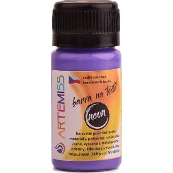 Speciální výtvarná barva Barvy na textil - neon Barva: Fialová