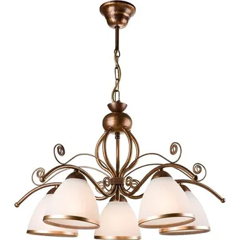 Žárovka Brilagi LED Lustr na řetězu ANTICO 5× E27 60 W bronz patina