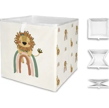 Úložný box Butter Kings magic rainbow 03, 32 × 32 cm