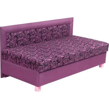 Postel Postel zvýšená s čelem Pavel 90 cm Fialová