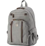 Značkový středně velký městský batoh šedý (GTB812)