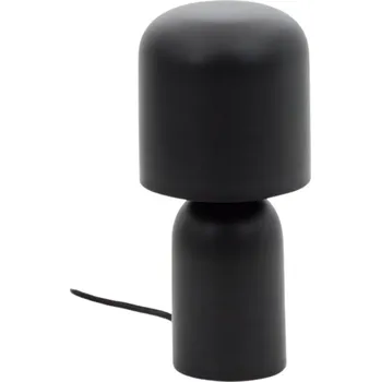 Lampička Černá kovová stolní lampa Kave Home Monze