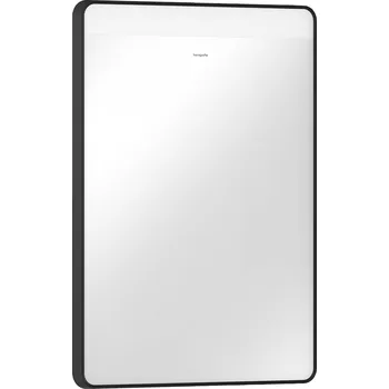 Zrcadlo Hansgrohe Xarita Lite Q zrcadlo 50x70 cm obdélníkový s osvětlením s vyhřívací podložkou černá 54969670