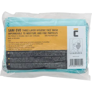 Pracovní rukavice CERV Ústenka Sani Evo, jednorázová s gumičkami, 3 vrstvá, 10 ks